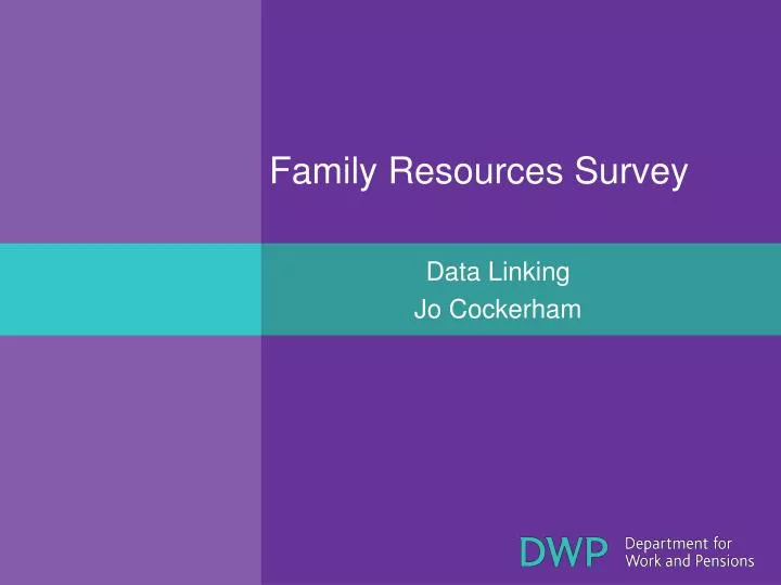 family resources survey