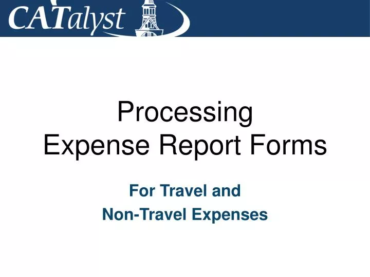 processing expense report forms