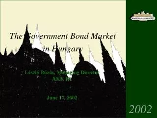 The Government Bond Market in Hungary