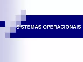sistemas operacionais