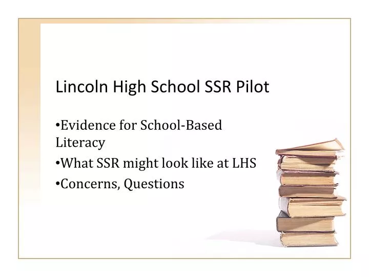 lincoln high school ssr pilot