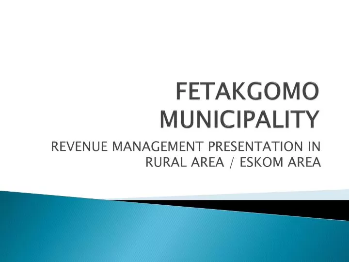 fetakgomo municipality