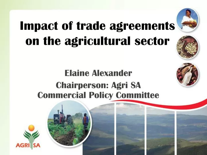 impact of trade agreements on the agricultural sector
