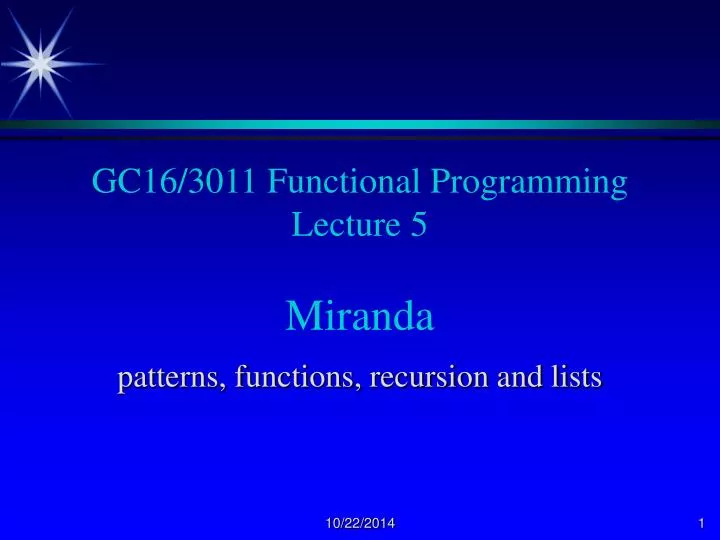 gc16 3011 functional programming lecture 5 miranda