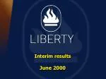 Interim results June 2000 - slide 1