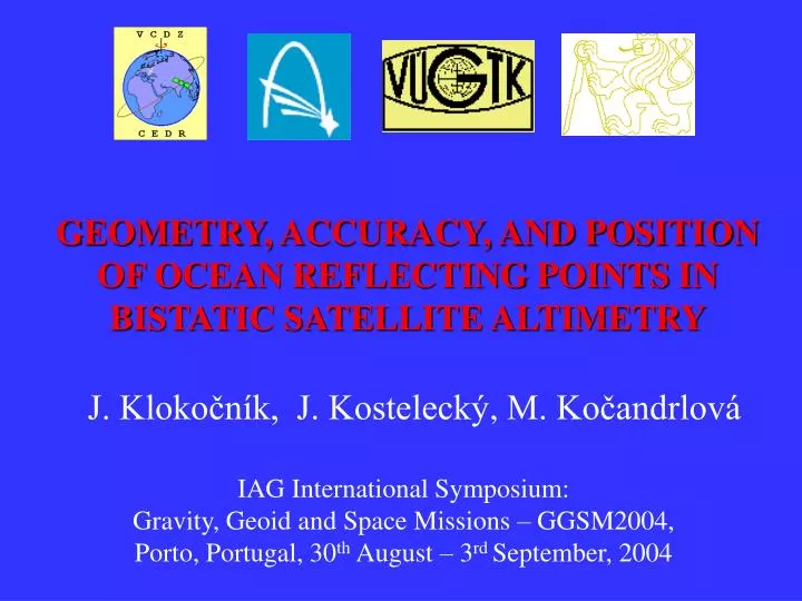 geometry accuracy and position of ocean reflecting points in bistatic satellite altimetry