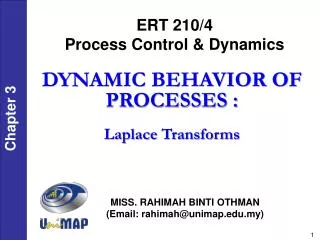 ERT 210/4 Process Control &amp; Dynamics