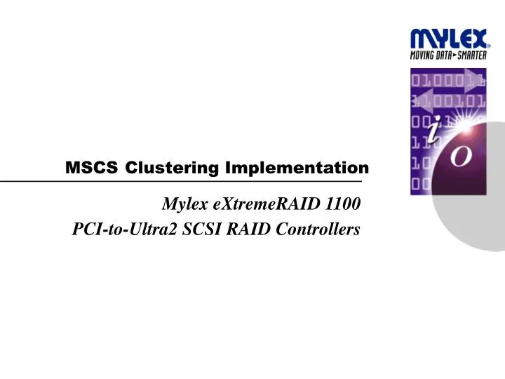 mscs clustering implementation