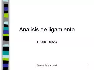 analisis de ligamiento