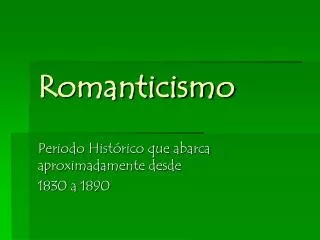 romanticismo