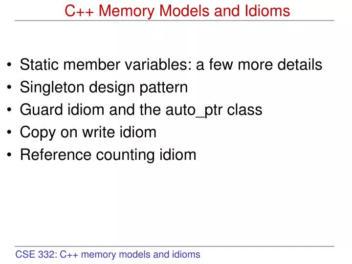 c memory models and idioms