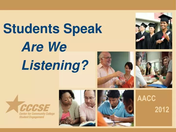students speak are we listening