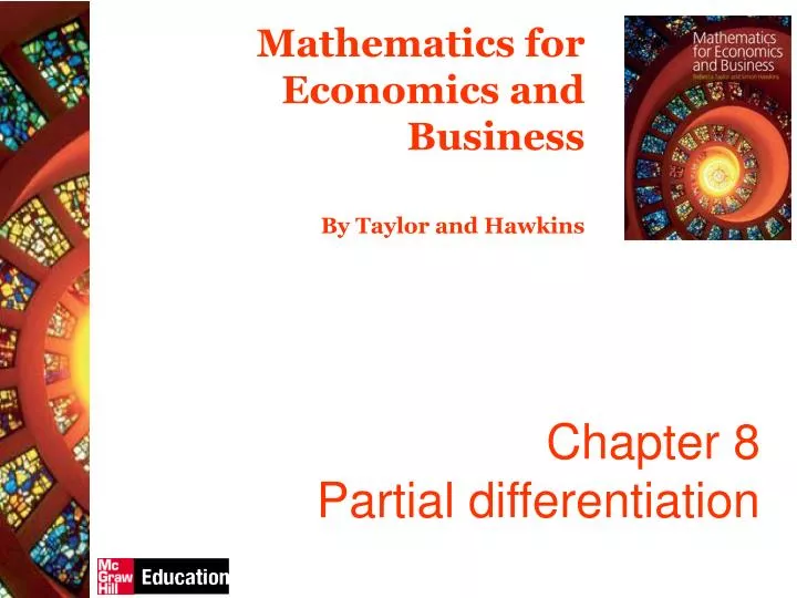 chapter 8 partial differentiation