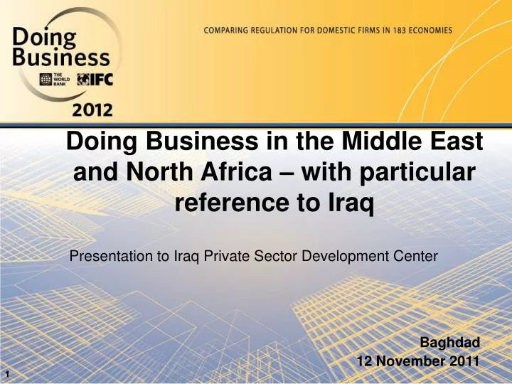 doing business in the middle east and north africa with particular reference to iraq