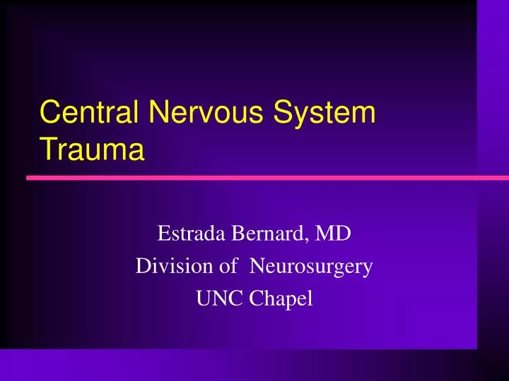 central nervous system trauma