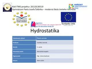 hydrostatika