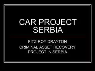 CAR PROJECT SERBIA