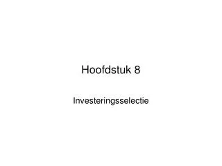 hoofdstuk 8