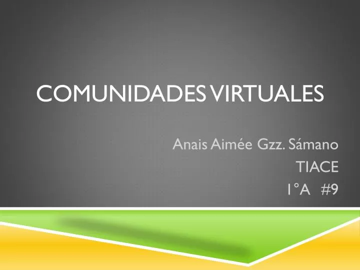 comunidades virtuales