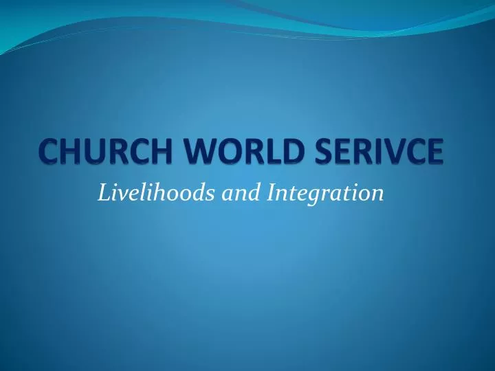 church world serivce