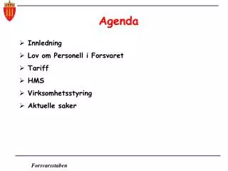 agenda