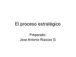 El proceso estratégico - slide 1