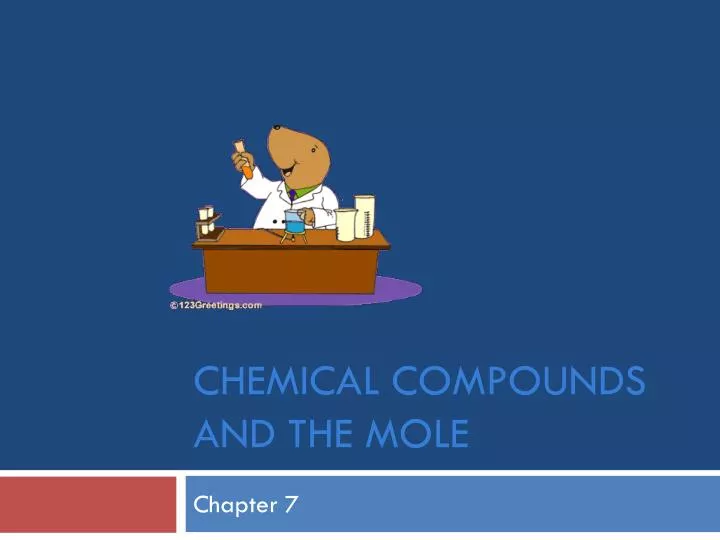 chemical compounds and the mole