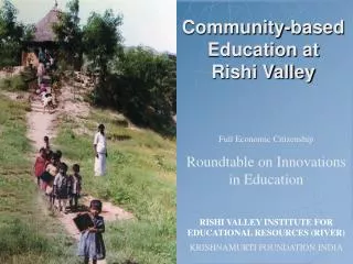 Community-based Education at Rishi Valley