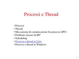 processi e thread
