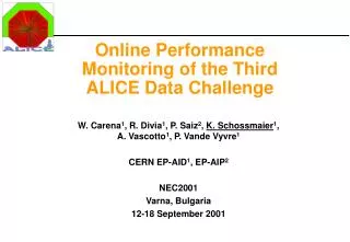 Online Performance Monitoring of the Third ALICE Data Challenge