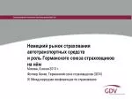 Немецкий рынок страхования автотранспортных средств и роль Германского союза страховщиков на нём - slide 1