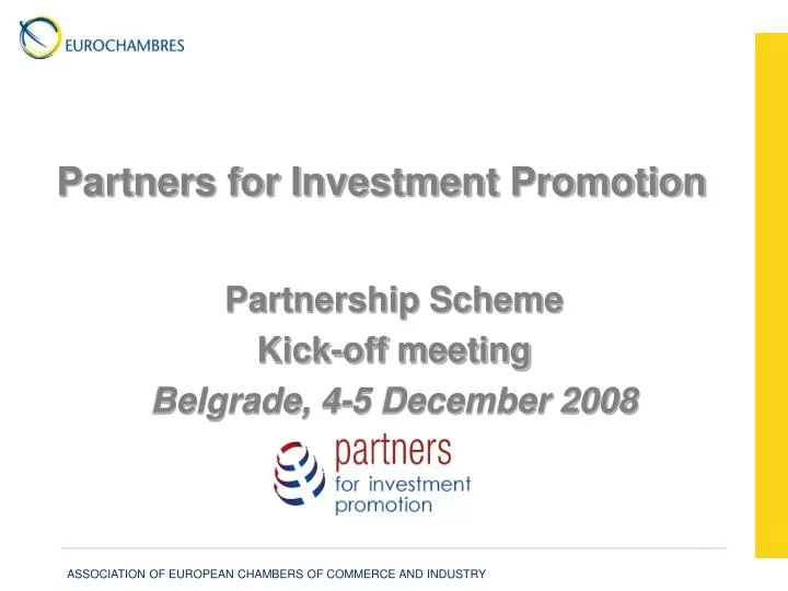 partners for investment promotion