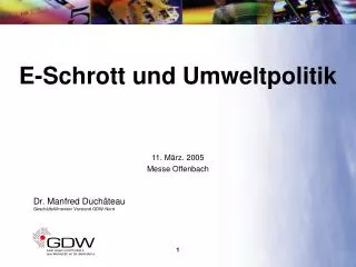 e schrott und umweltpolitik