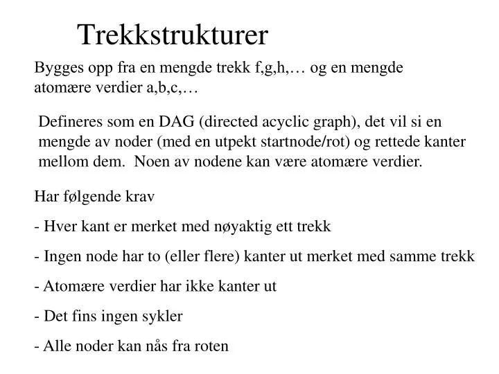 trekkstrukturer