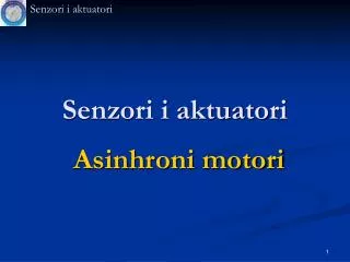 senzori i aktuatori