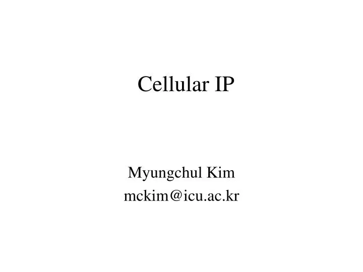 cellular ip