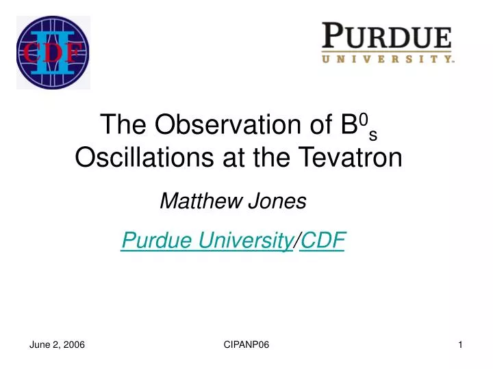 the observation of b 0 s oscillations at the tevatron