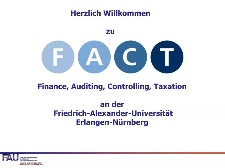 finance auditing controlling taxation an der friedrich alexander universit t erlangen n rnberg