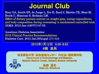 Journal Club