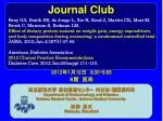 Journal Club - slide 1