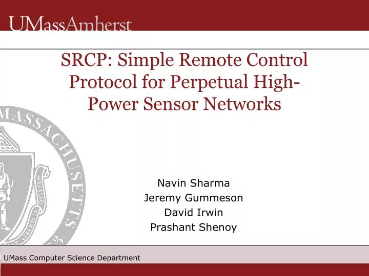 srcp simple remote control protocol for perpetual high power sensor networks