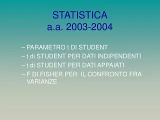 statistica a a 2003 2004