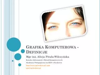 grafika komputerowa definicje