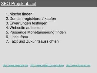 seo projektablauf