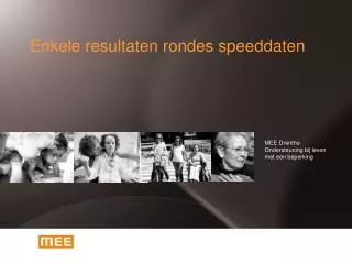 enkele resultaten rondes speeddaten