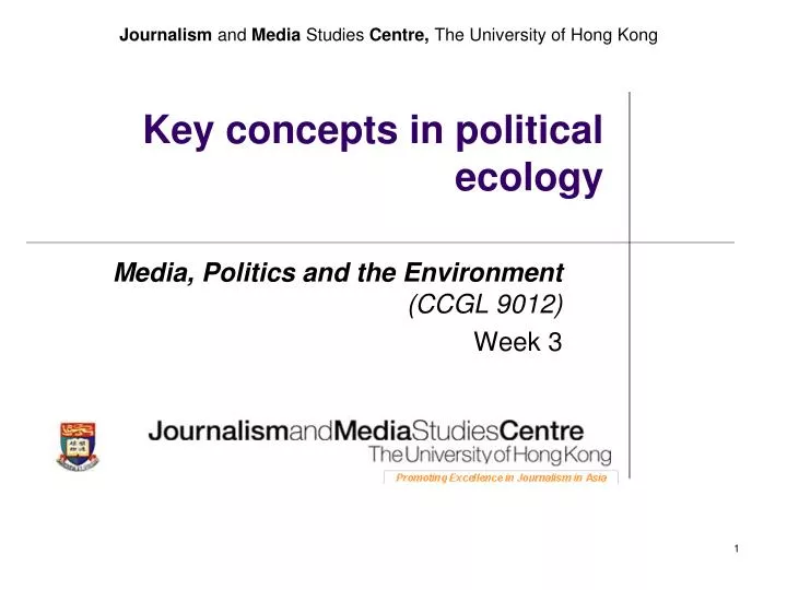 key concepts in political ecology