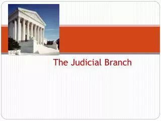 The Judicial Branch