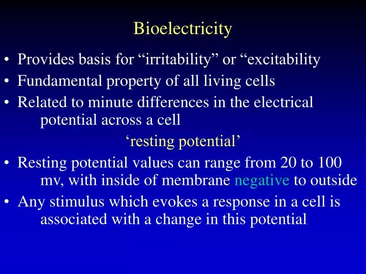bioelectricity