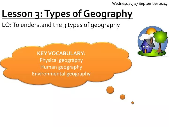 lesson 3 types of geography
