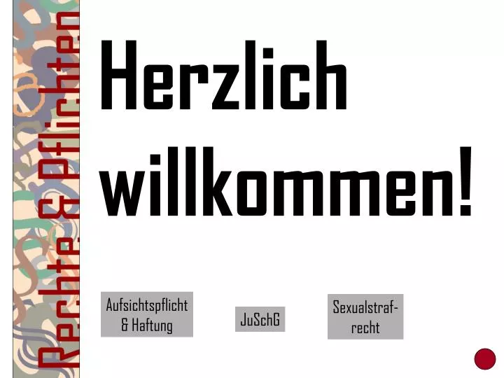 herzlich willkommen